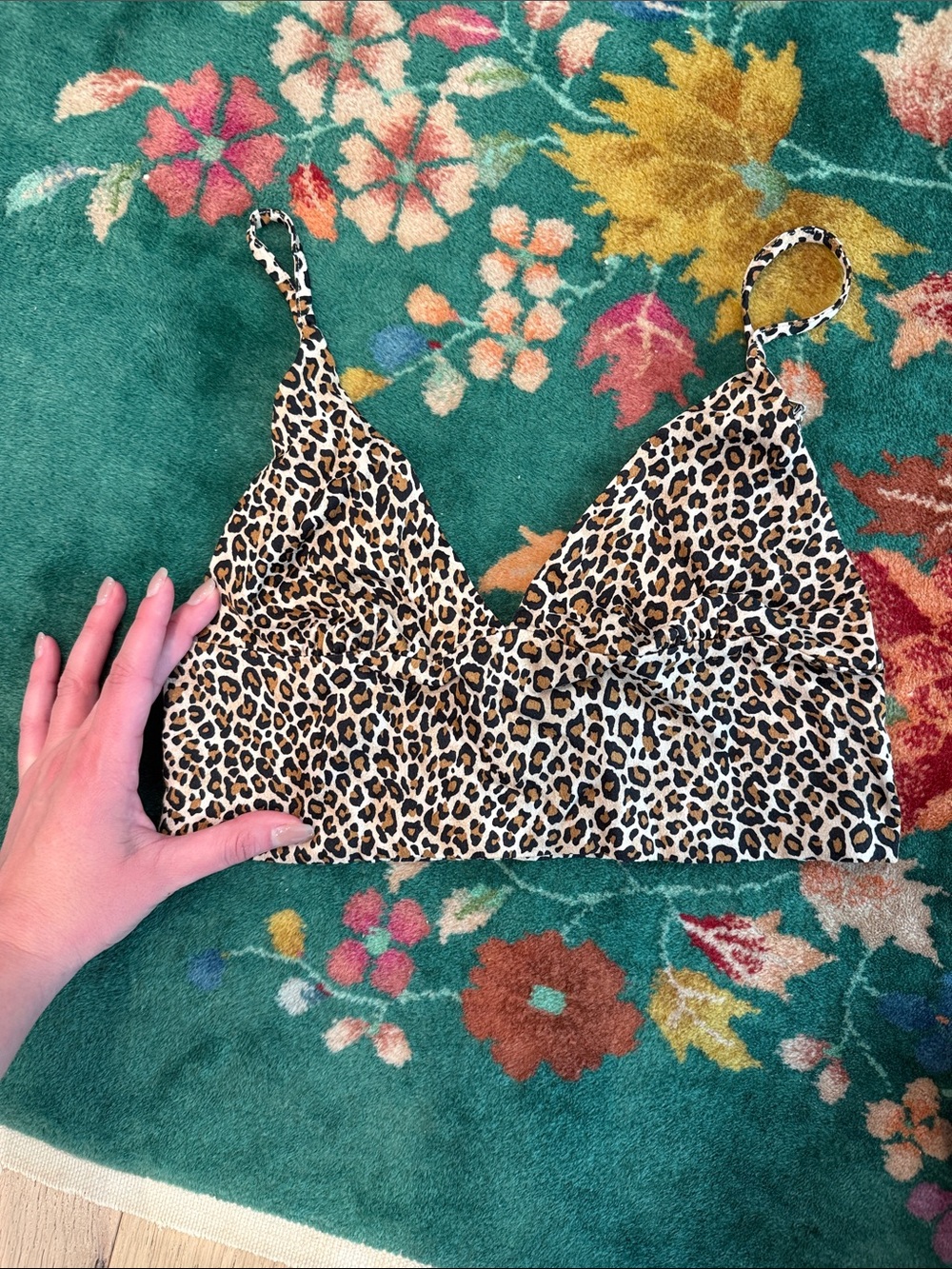 Cheetah print bra top